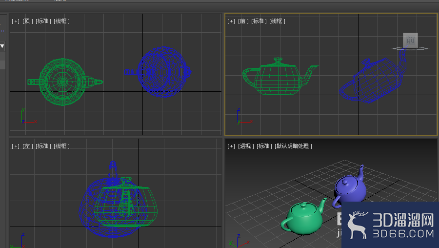 3dmax如何让两个物体倾斜角度一致？