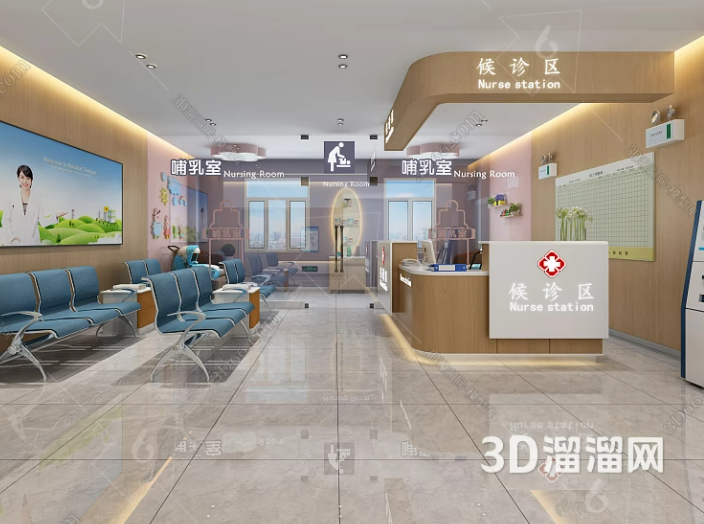 医院导诊台怎么设计?-3d溜溜网