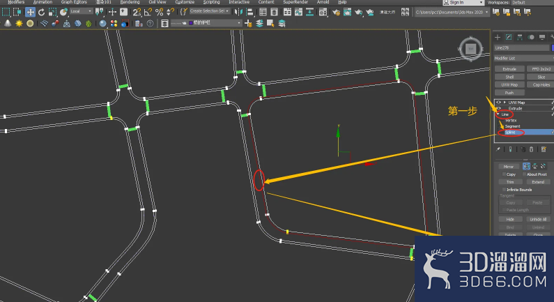 3dmax如何让提取样条线”在渲染中启用“显示出来? 3dmax如何让提取样条线”在渲染中启用“显示出来?