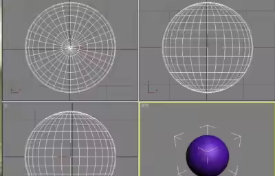 在3dmax中如何建一个篮球的模型？