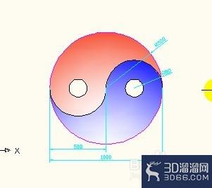AutoCAD渐变色画太极图方法