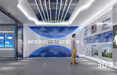 现代风格企业展厅怎么设计？