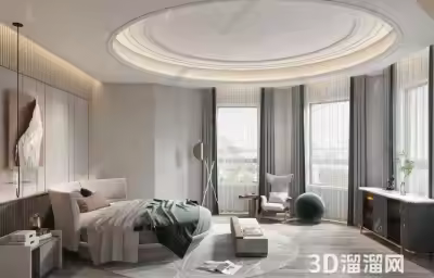 圆窗户法式卧室怎么设计？