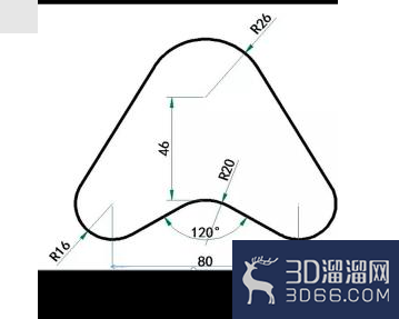 在CAD中怎么让三个圆分别在三角形的顶点？