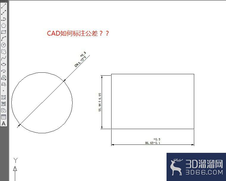 怎么标注CAD的公差?-3d溜溜网