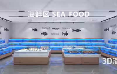 100平方生鲜超市设计多少钱？