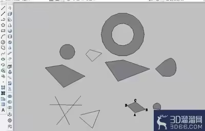 在AutoCAD中对简单图形创建面域的方法