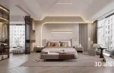 直角扇形卧室怎么设计