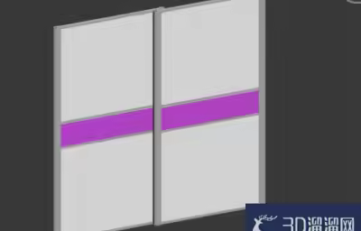 3Dmax趟门腰线木纹材质设置教程
