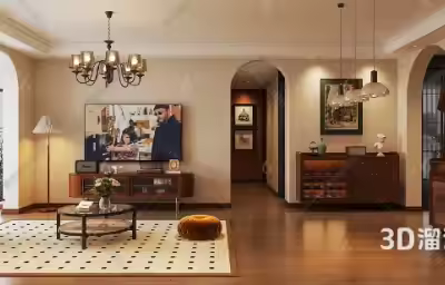 复古风格室内设计中常用的材质贴图类型