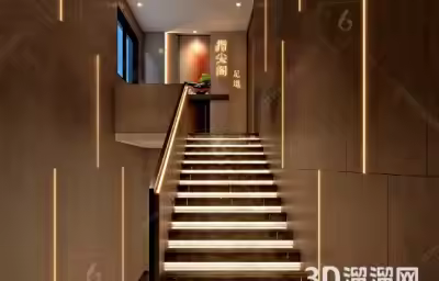 楼梯设计扶手带灯具好吗？