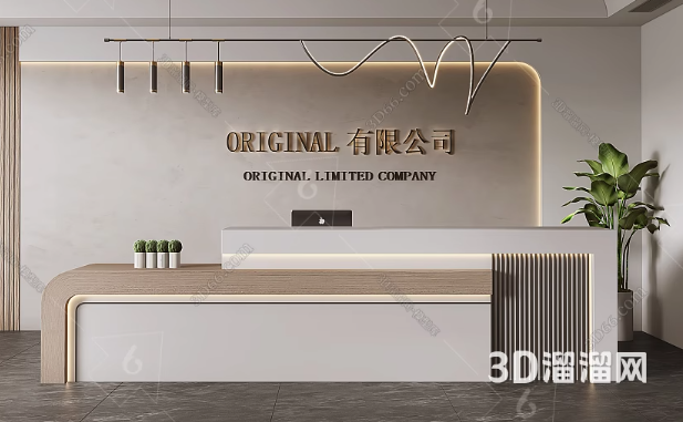 前台摆放位置怎么设计好？-3d溜溜网