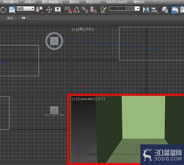 3dmax如何调整摄影机？