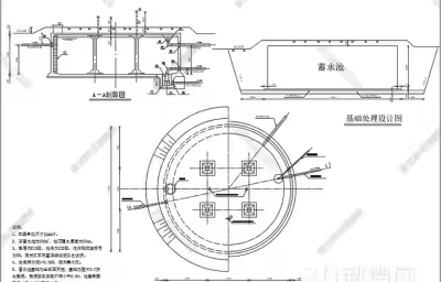 建筑图水池怎么表达？