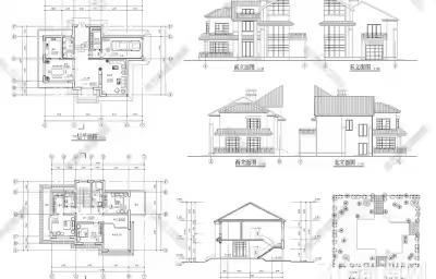 怎样画农村的建筑图？
