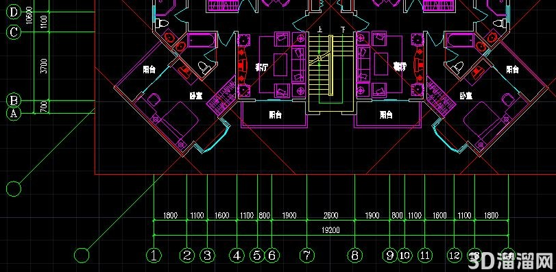 建筑图怎么看轴线? 建筑图怎么看轴线?