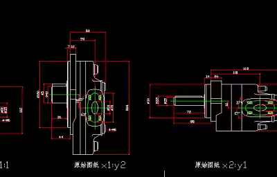 autocad图纸xy方向按不同比例缩放