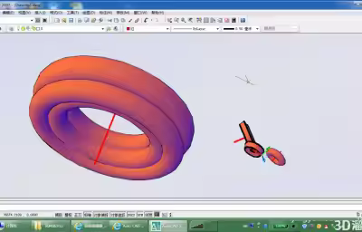AutoCAD 3D建模旋转（rev）命令的使用方法