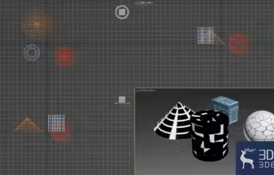3dMax中如何从选定对象上获取材质片头？