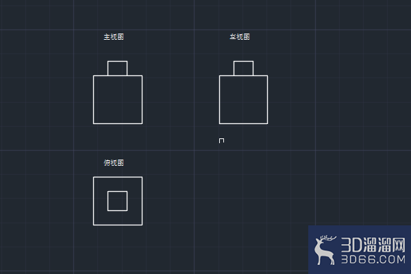 AutoCAD凸台三视图绘制技巧 AutoCAD凸台三视图绘制技巧