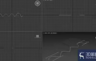 3dsMax怎样使用样条线的线？