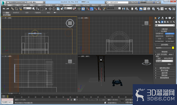 3Dmax软件中灯光怎么创建盏泛光灯? 3Dmax软件中灯光怎么创建盏泛光灯?