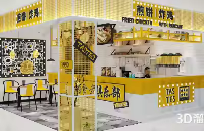 商场里的煎饼店如何设计？