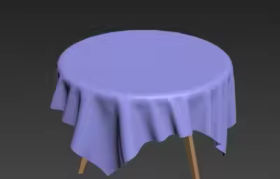 3Dmax怎么创建餐桌布? 3Dmax桌布的制作方法