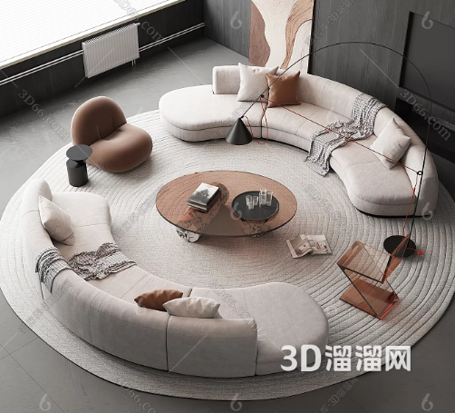如何让材质贴图适应弧形的家具表面？
