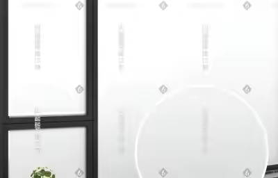 调节磨砂玻璃材质参数方法