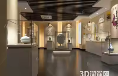 瓷器展厅模型：展现瓷器之美的艺术空间
