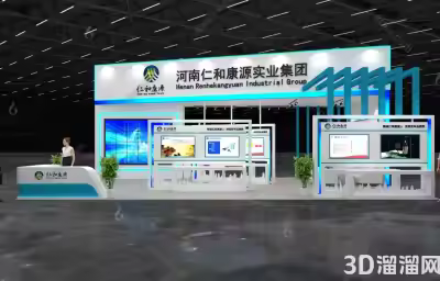 3D展厅企业背景墙效果图：打造独特品牌形象的力量