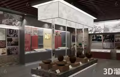 如何设计出创新与沉浸感融合的博物馆展厅效果图？