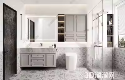 卫生间地板瓷砖贴图如何选择？