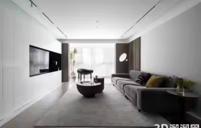 现代简约之美，打造舒适三口之家：杭州彩虹城平层住宅设计案例