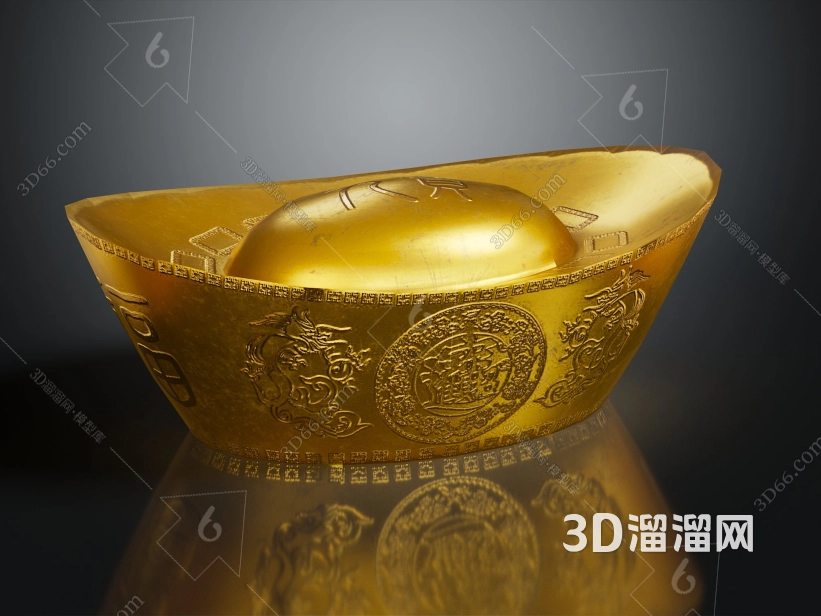 元宝种类介绍-su模型图欣赏-3d溜溜网