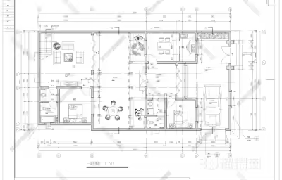 四合院施工图纸设计要点