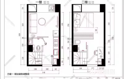 loft公寓施工图设计规划