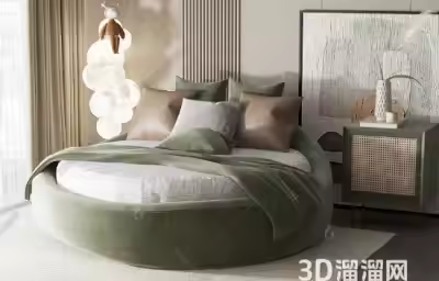 圆形床小卧室怎么设计？