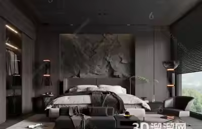 暗黑主题卧室怎么设计？