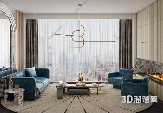 客厅沙发怎么设计？-3d溜溜网
