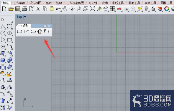 rhino犀牛如何画圆心矩形? rhino犀牛如何画圆心矩形?