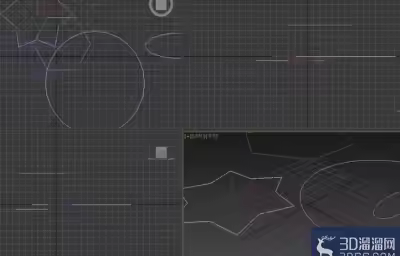 3dMax中如何分离图形？