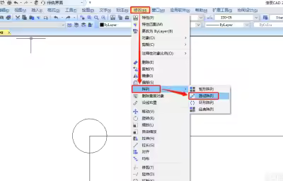 CAD路径阵列使用技巧