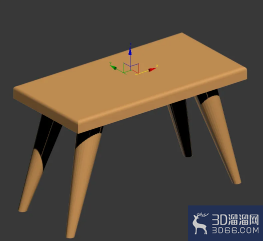 3Dmax木凳模型加字教程