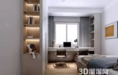 组合书架卧室怎么设计？