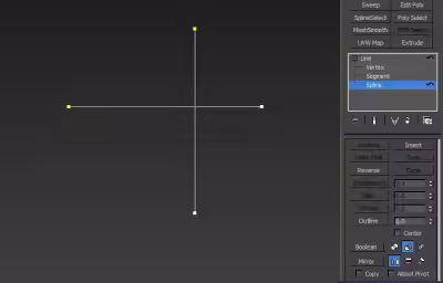3DMAX样条线编辑里的剪切命令运用