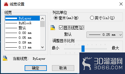 CAD怎么让线型显示线宽？