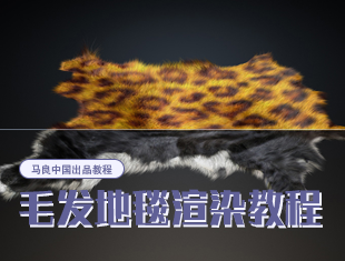 3DMax+VRay毛发地毯渲染教程【马良出品】