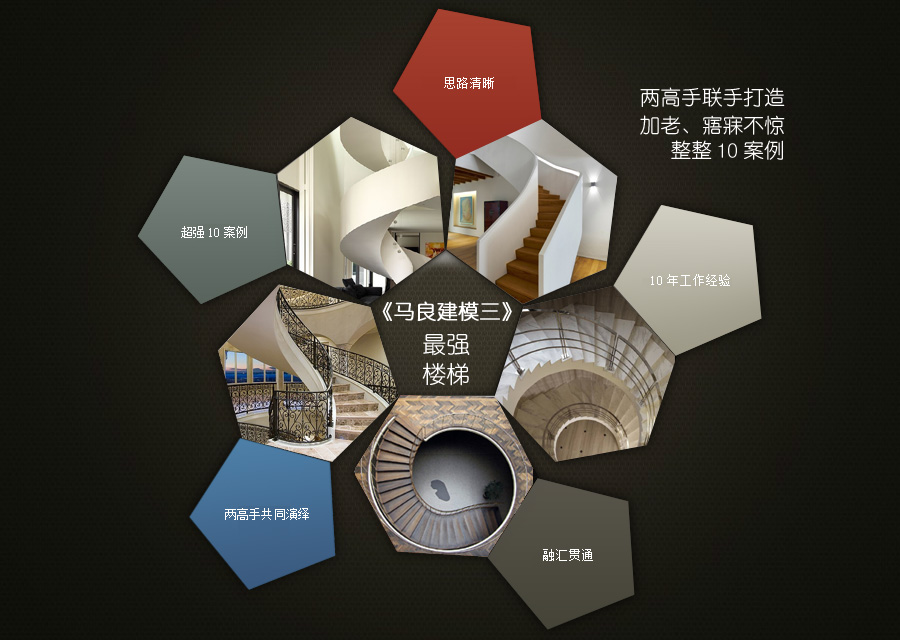 3DMax楼梯建模视频教程